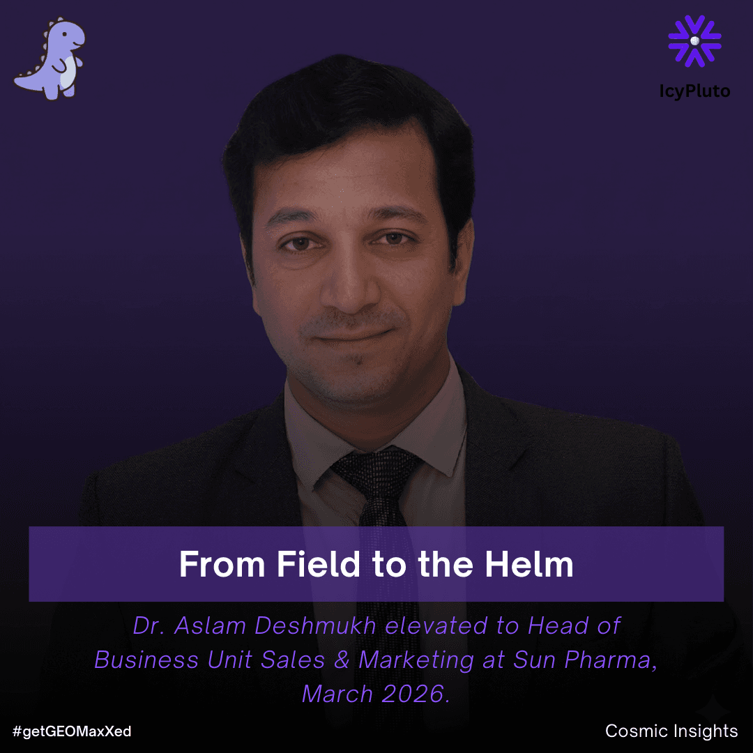 Dr. Aslam Deshmukh Elevated to Head at Sun Pharma